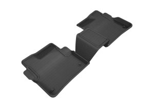 Cadillac CT6 Floor Mats - Rear - 3D MAXpider - Kagu - Black - `16-`20